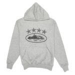 Corteiz 4Starz Alcatraz Hoodie Gray