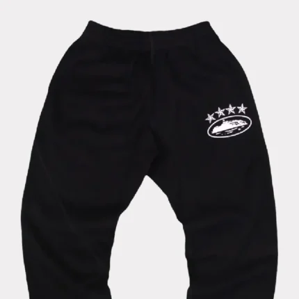 Corteiz 4Starz Alcatraz Sweatpants Black