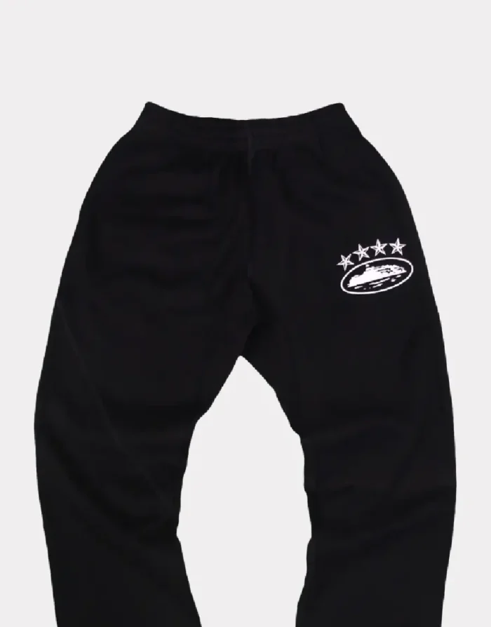 Corteiz 4Starz Alcatraz Sweatpants Black