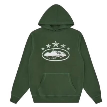 Corteiz 5 Starz Alcatraz Hoodie Green