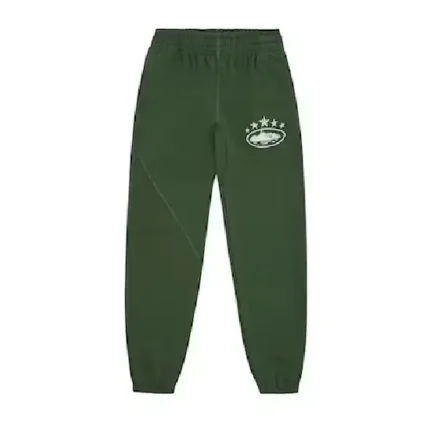 Corteiz 5 Starz Sweatpants Green