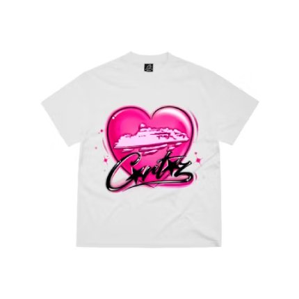 Corteiz Alcatraz Heart T-Shirt White