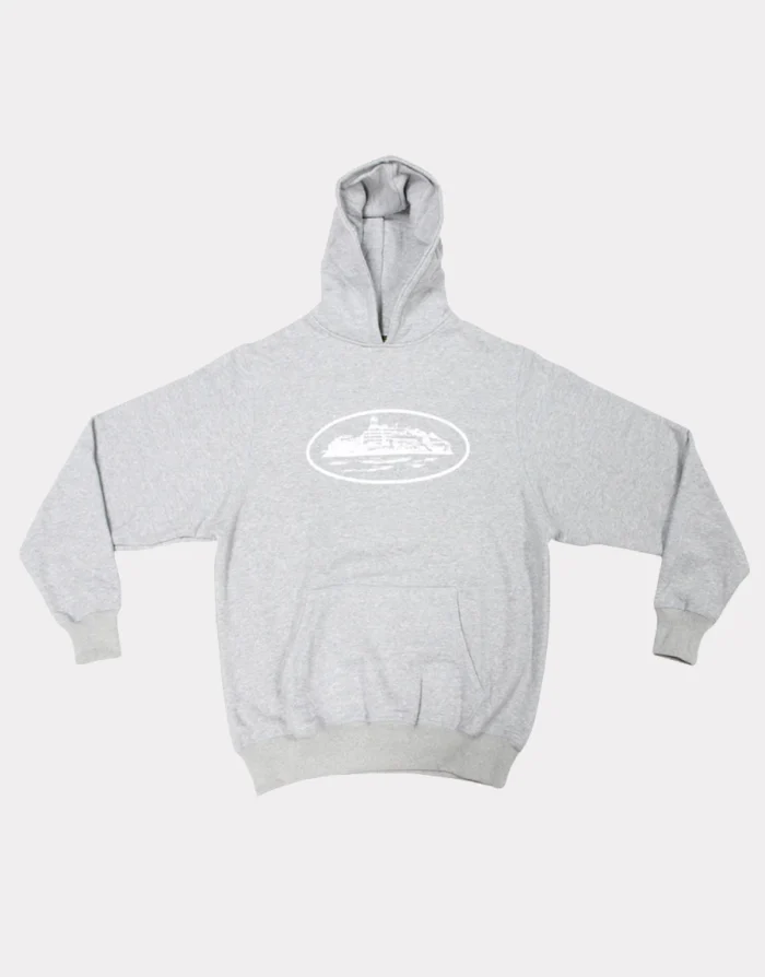 Corteiz Alcatraz Hoodie Grey