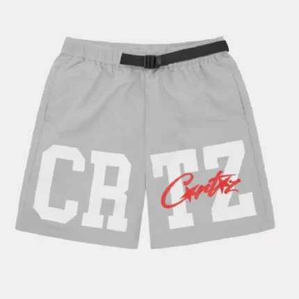 Corteiz CRTZ Nylon shorts in Grau