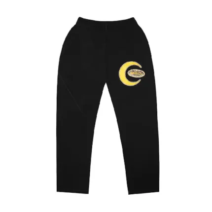 Corteiz Crescent Sweatpants Black