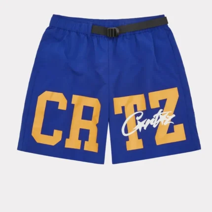 Corteiz Crtz Nylon shorts in Blau