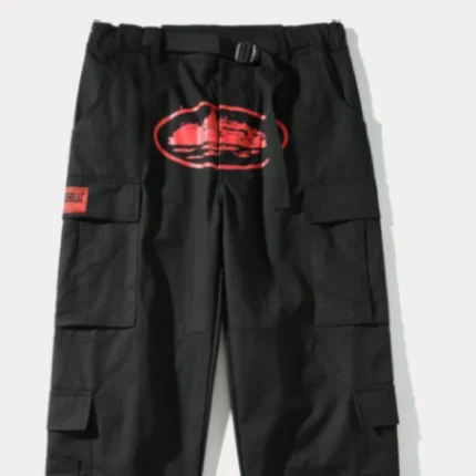 Corteiz Purp Guerillaz Cargos Black/Red