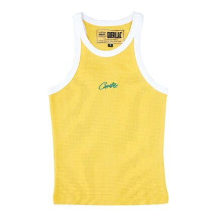 Corteiz Yellow Tank Top Mens